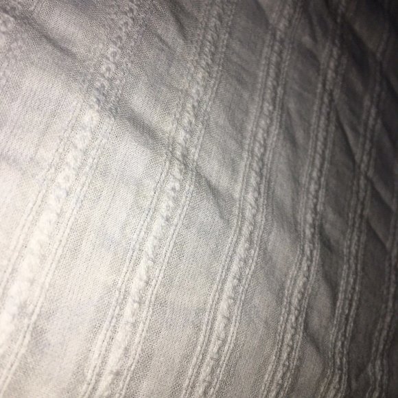 Rag & Bone Top Womens XS White Striped Cropped 100% Cotton 3/4 Sleeve Pullover - Picture 8 of 9